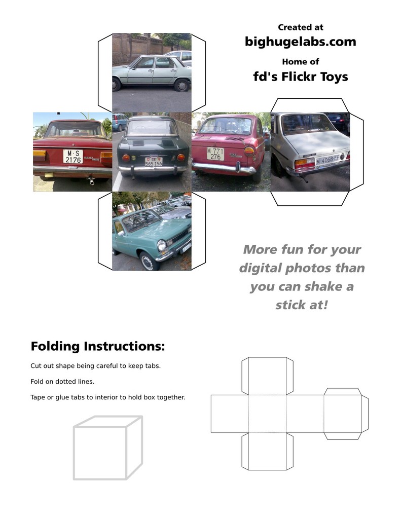 Eine Präsentation mit Fahrzeugen auf einer Straße und Text.